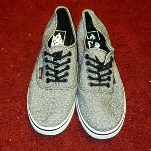 Vans grey polka dot sneakers